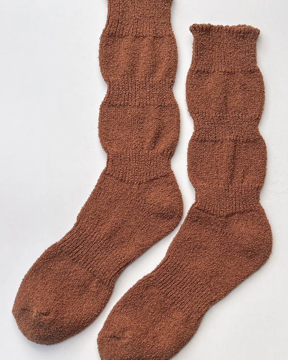 LE BON SHOPPE AIRY PUFFIN SOCKS - WHISKEY