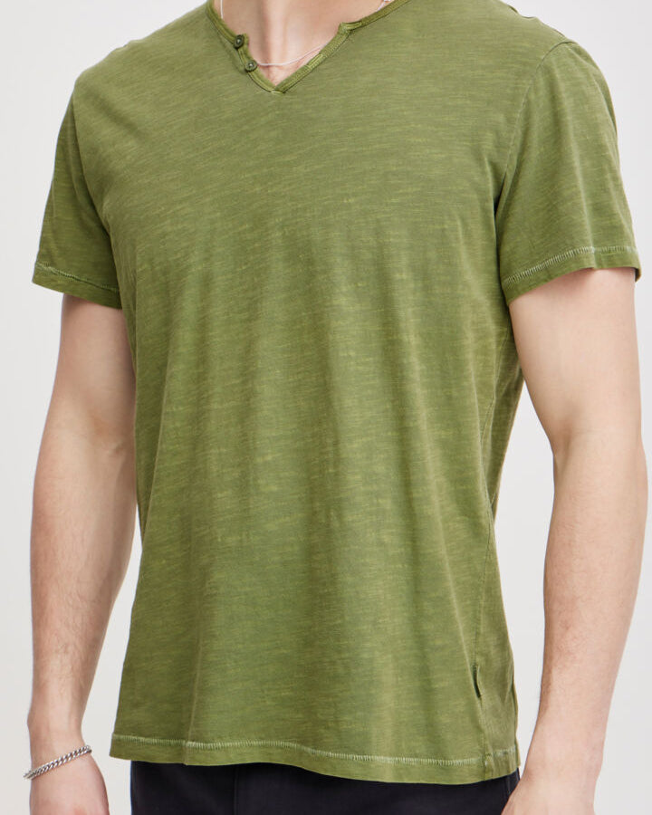 BLEND BASIC TEE - OIL GREEN