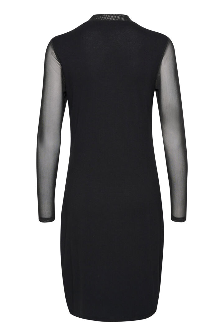 XENI FITTED DRESS - BLACK