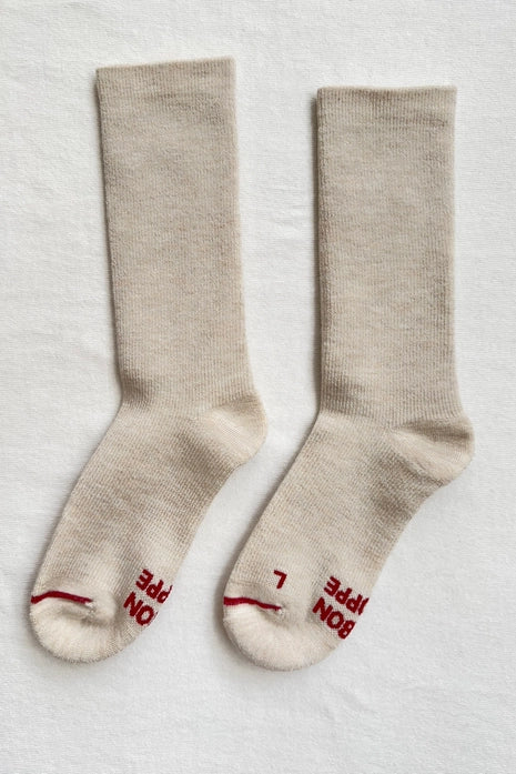 LE BON SHOPPE CAMPER SOCKS - OATMEAL