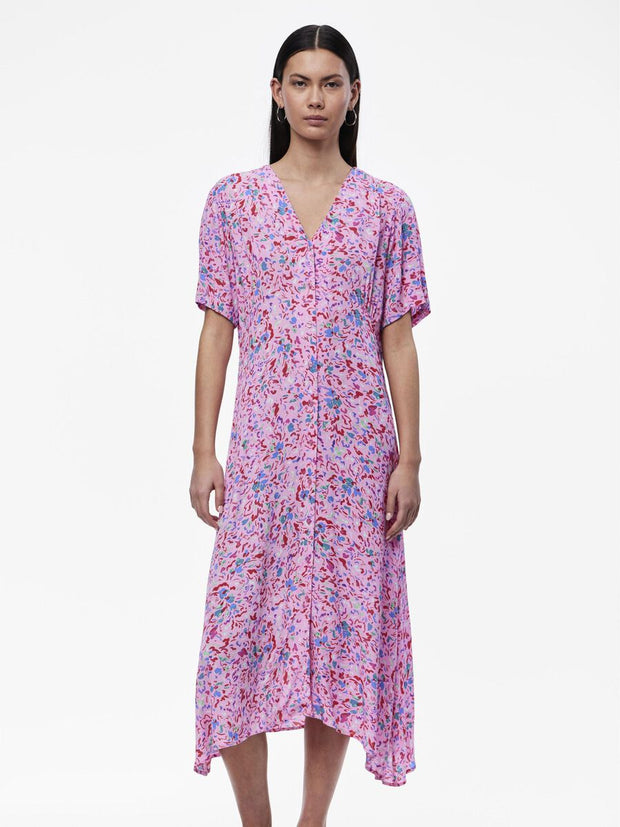 CARINE MIDI DRESS - PRISM PINK