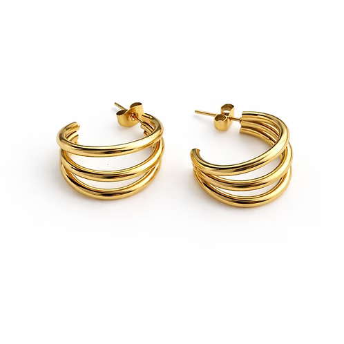 GOLDEN ACRE VALERIA EARRINGS - GOLD