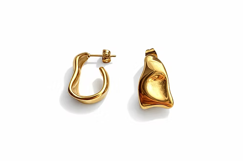 GOLDEN ACRE SAWYER EARRINGS - GOLD