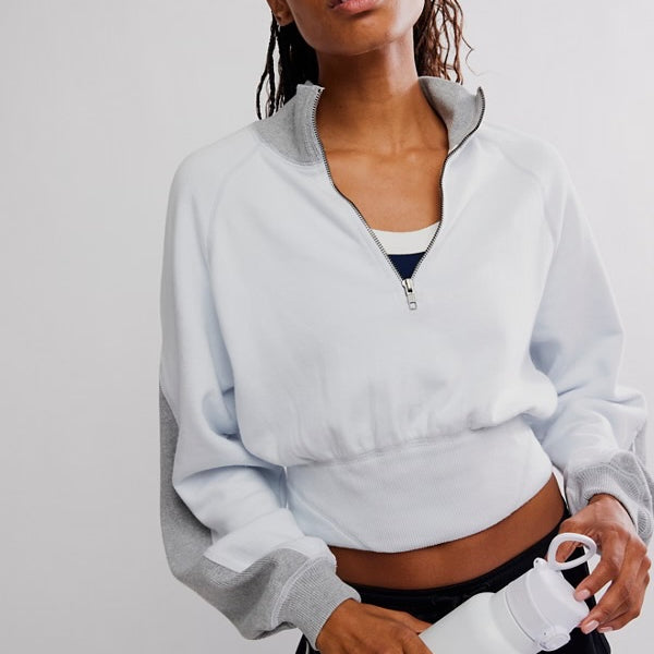 FREE PEOPLE OUT OF THE PARK PULLOVER - ARCTIC SNOW COMBO