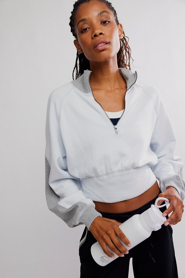 FREE PEOPLE OUT OF THE PARK PULLOVER - ARCTIC SNOW COMBO