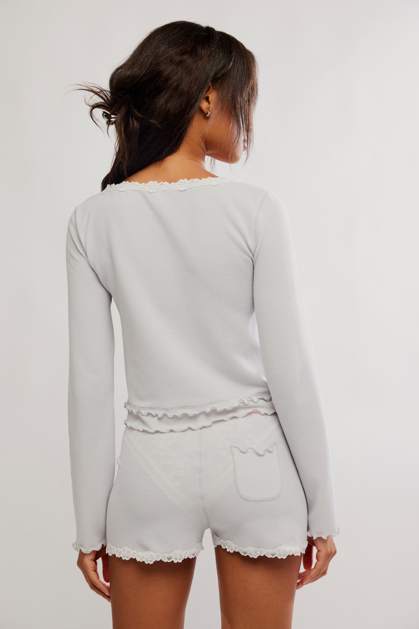 FREE PEOPLE SPRING BREAK SLEEP SET - HEATHER GREY