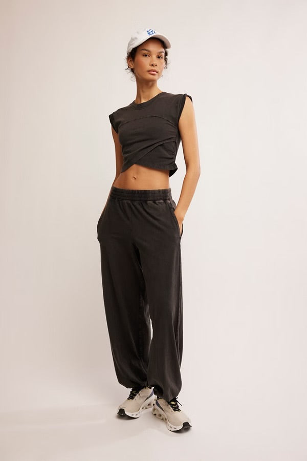 FREE PEOPLE HOT SHOT CROSSOVER SET - BLACK