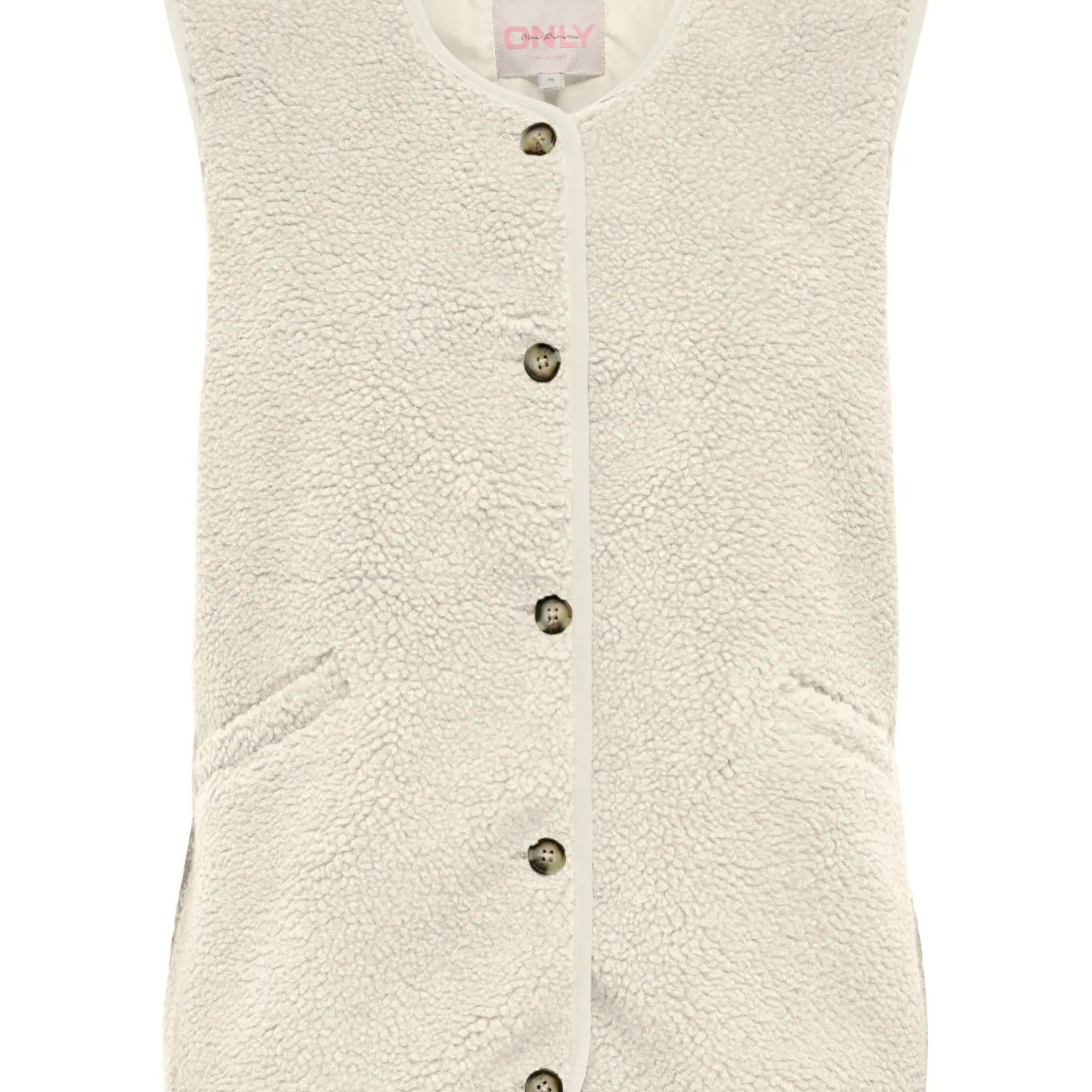 ONLY BABY TEDDY VEST - PUMICE STONE
