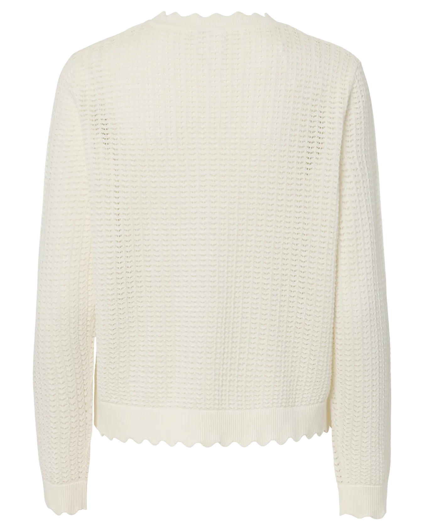 PIECES SCOUT LS CARDIGAN - CLOUD DANCER
