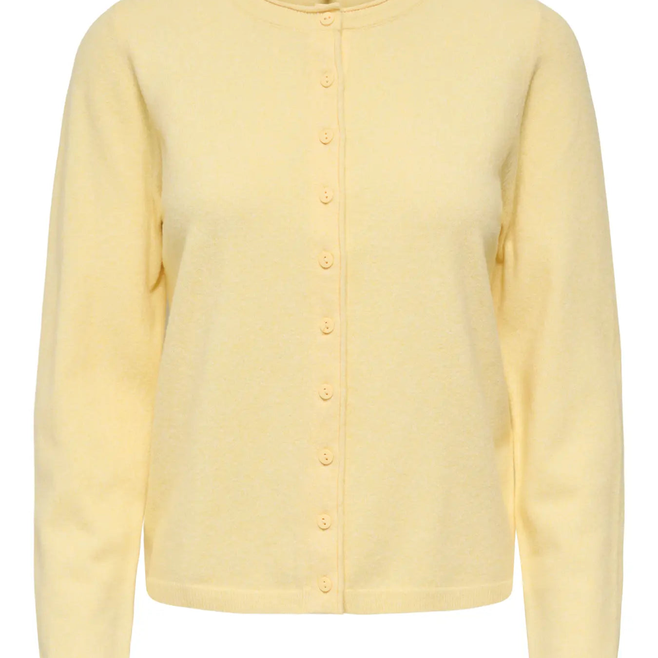 ONLY LOYAL O NECK CARDIGAN - SUNLIGHT