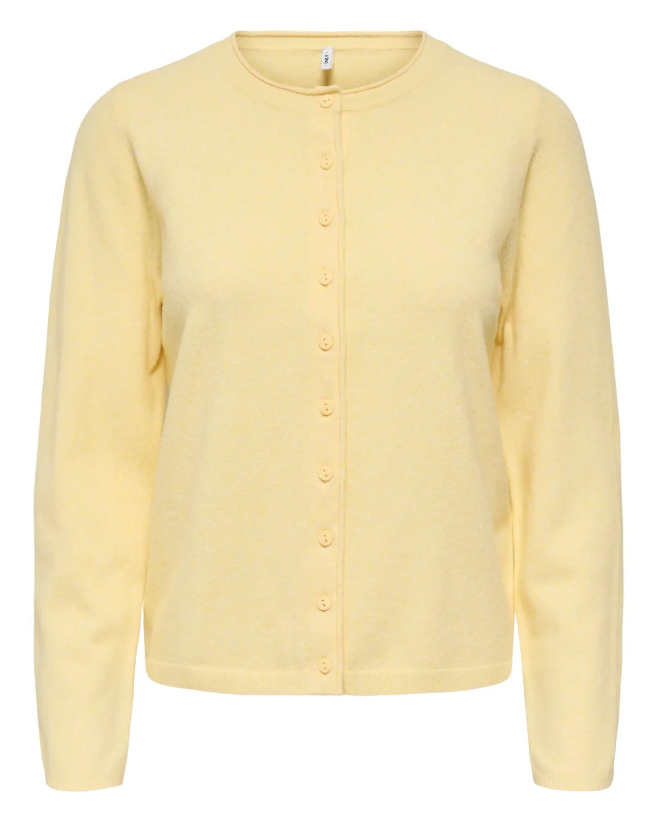 ONLY LOYAL O NECK CARDIGAN - SUNLIGHT