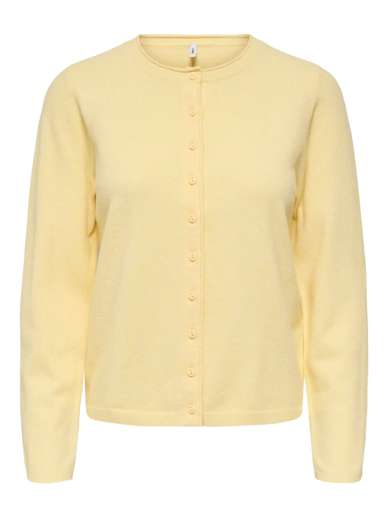 ONLY LOYAL O NECK CARDIGAN - SUNLIGHT