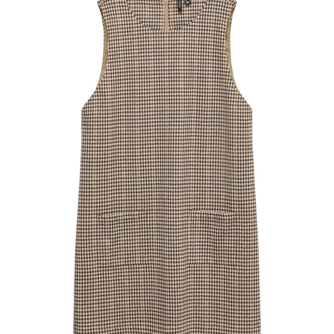 VM MALEA SL CHECK DRESS - CHOCOLATE TORTE