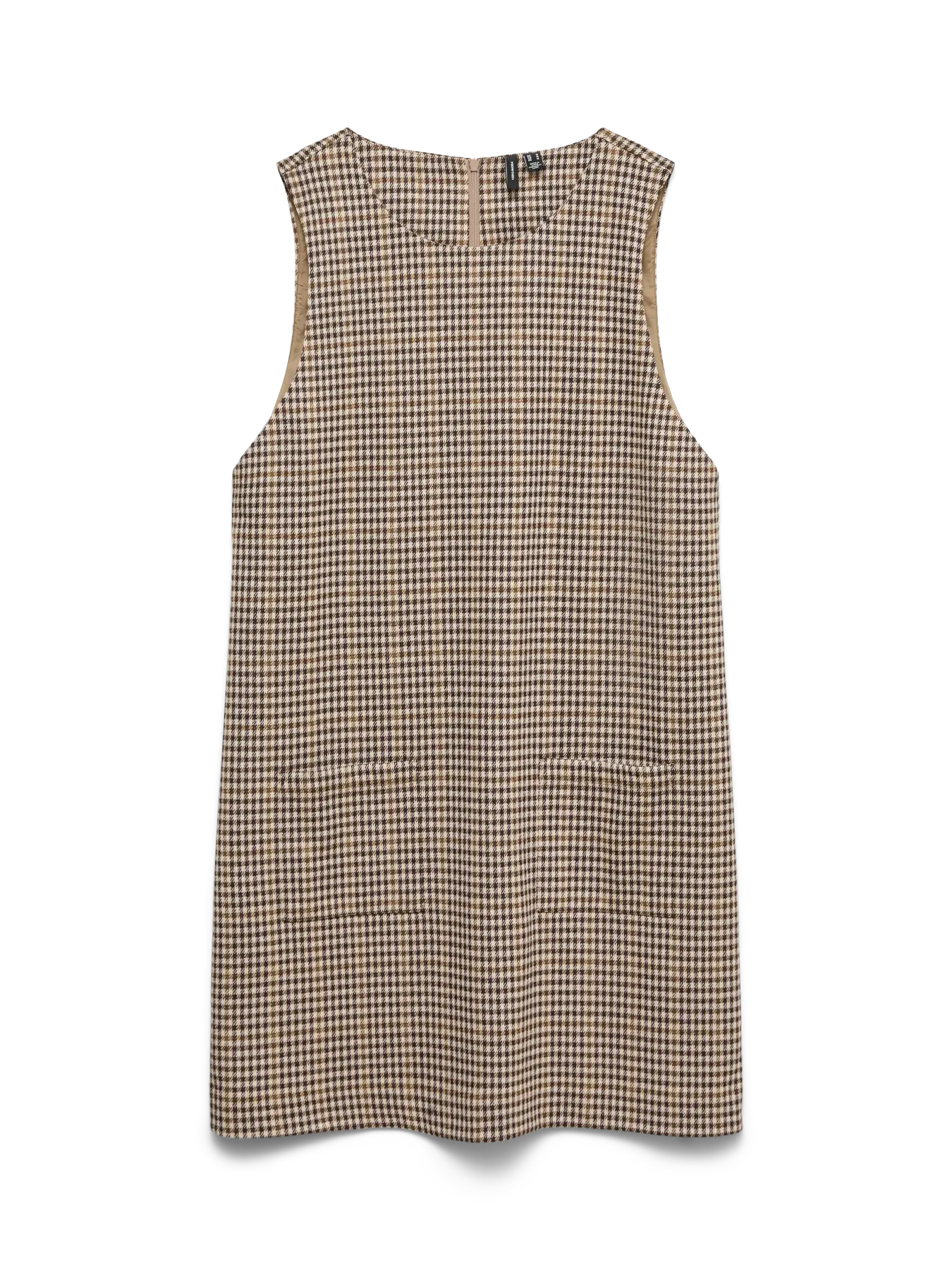 VM MALEA SL CHECK DRESS - CHOCOLATE TORTE
