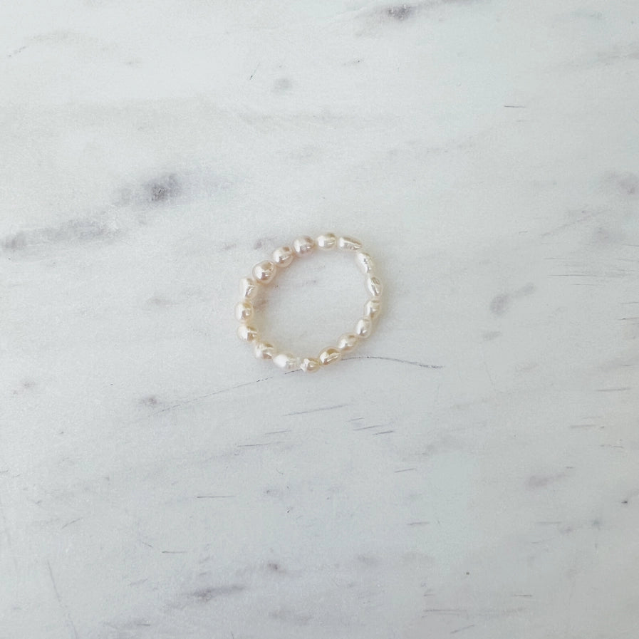 THE NACARA PEARL RING - IVORY