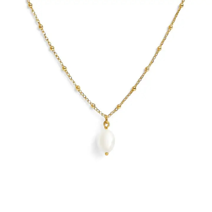 SUNNY SUNDAY STELLA PEARL NECKLACE - GOLD