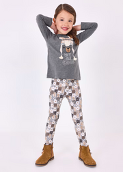 MAYORAL 2PC LEGGINGS SET - GREY