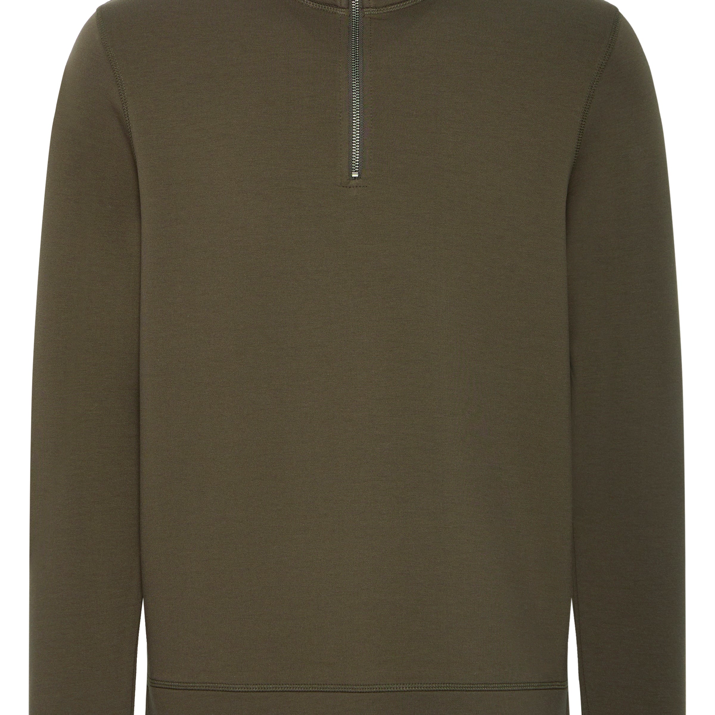 CASUAL FRIDAY SEBASTIAN 1/4 ZIP SOFT PULLOVER - BLACK OLIVE