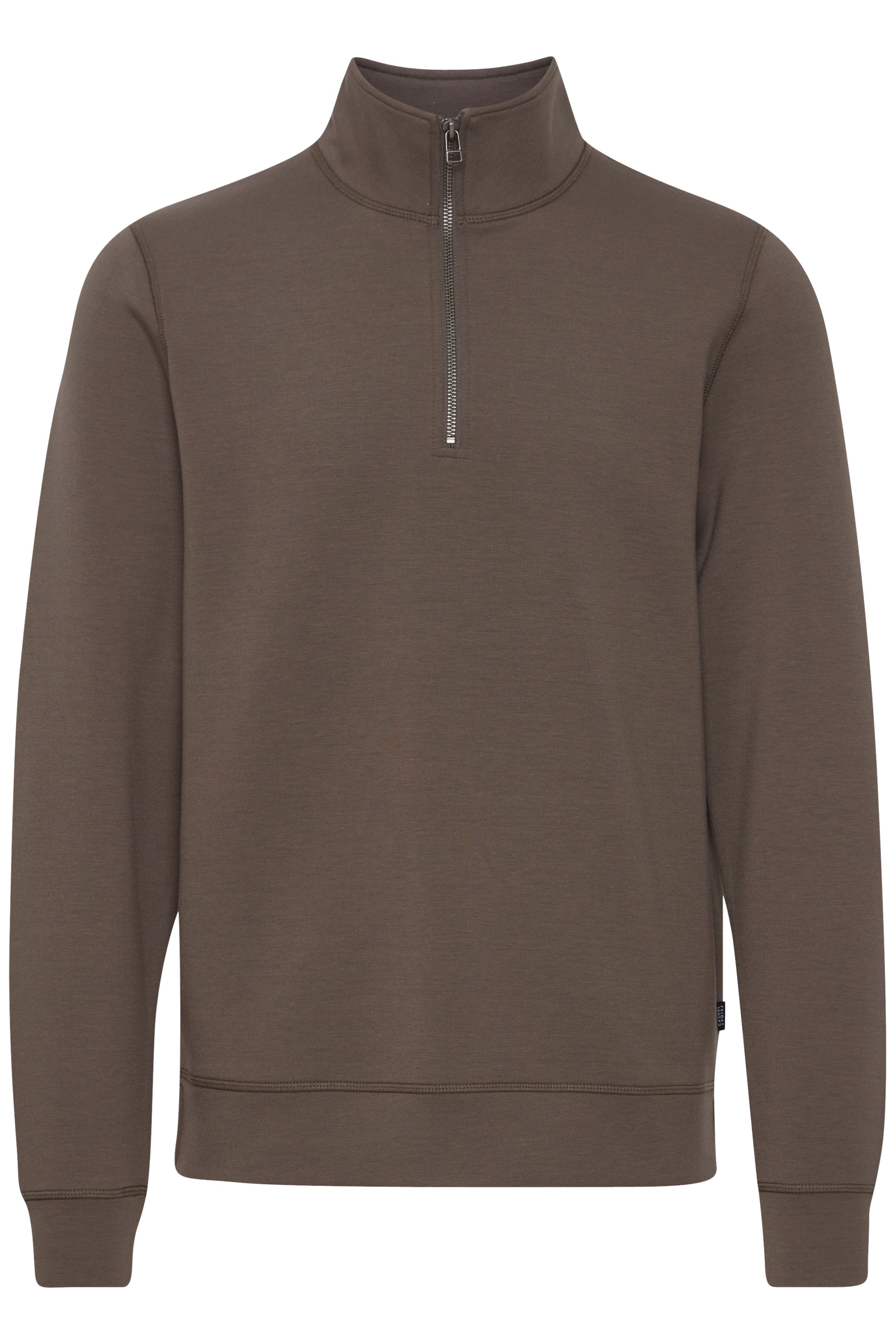 CASUAL FRIDAY SEBASTIAN ZIP SWEATSHIRT - MAJOR BROWN