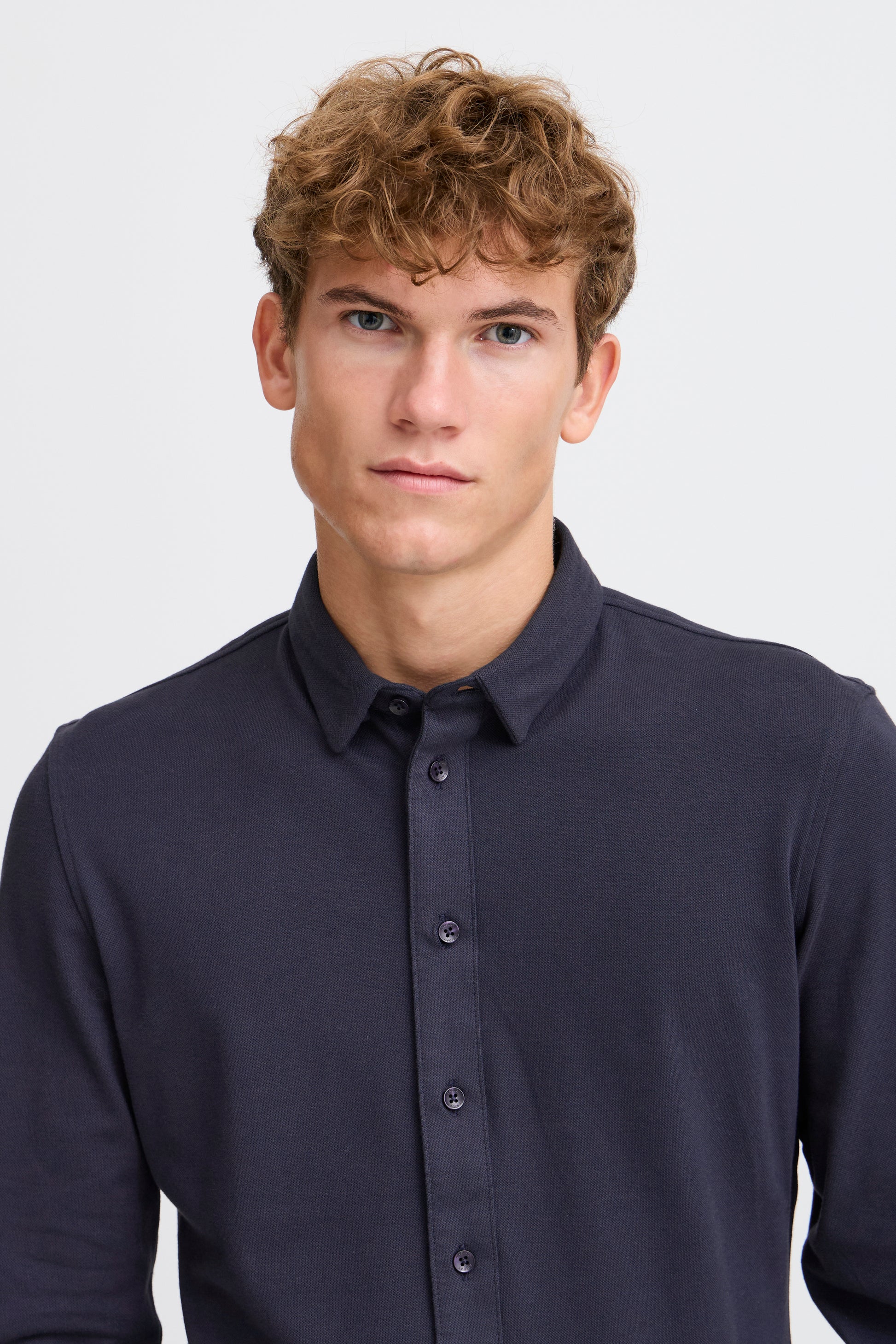 CASUAL FRIDAY ARTHUR LS DRESS SHIRT - DARK NAVY
