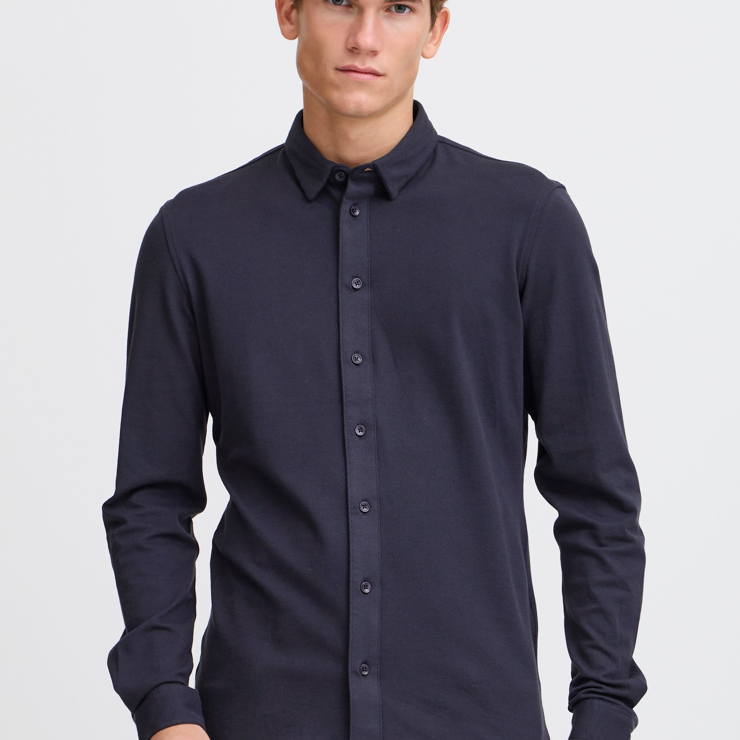 CASUAL FRIDAY ARTHUR LS DRESS SHIRT - DARK NAVY