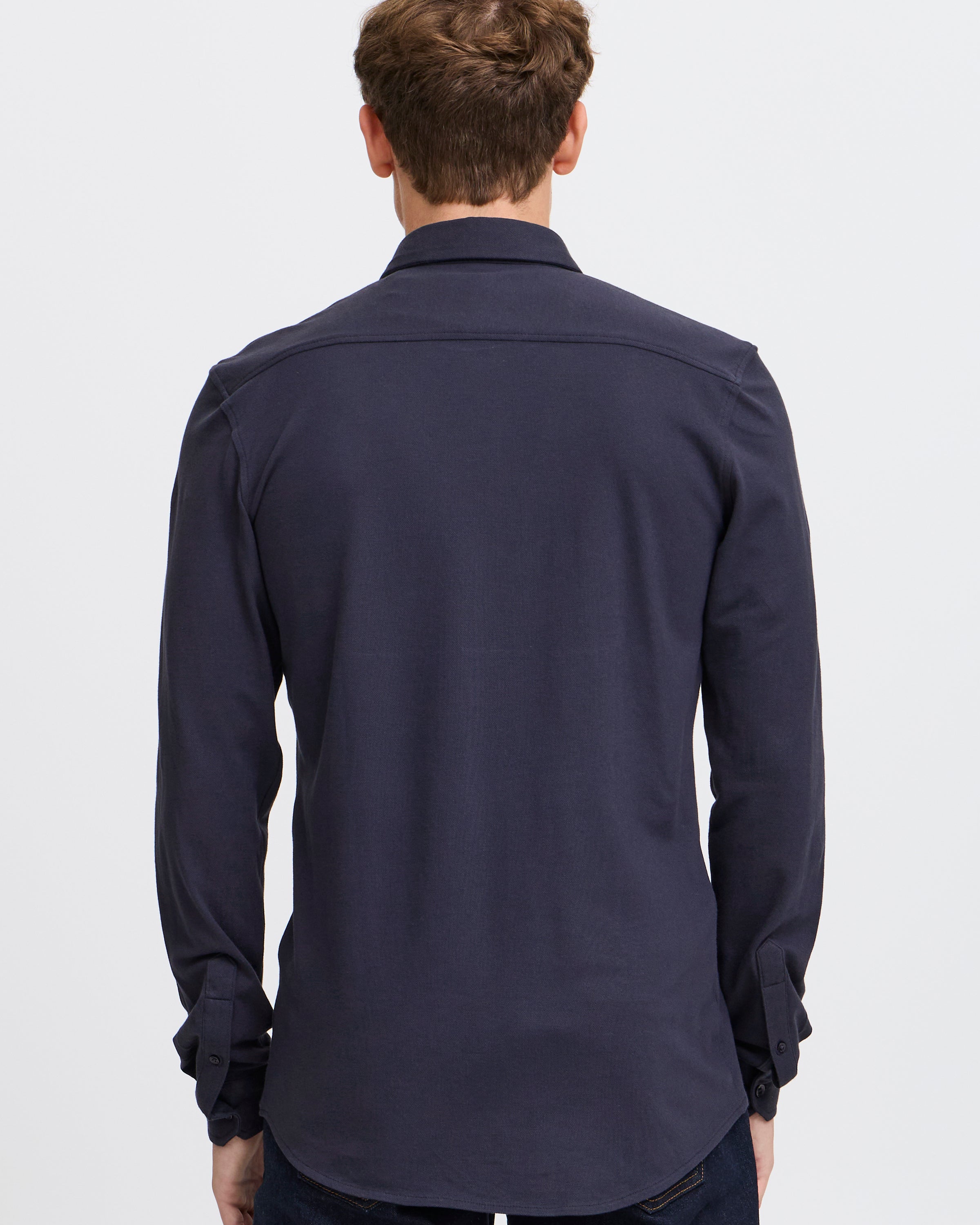 CASUAL FRIDAY ARTHUR LS DRESS SHIRT - DARK NAVY