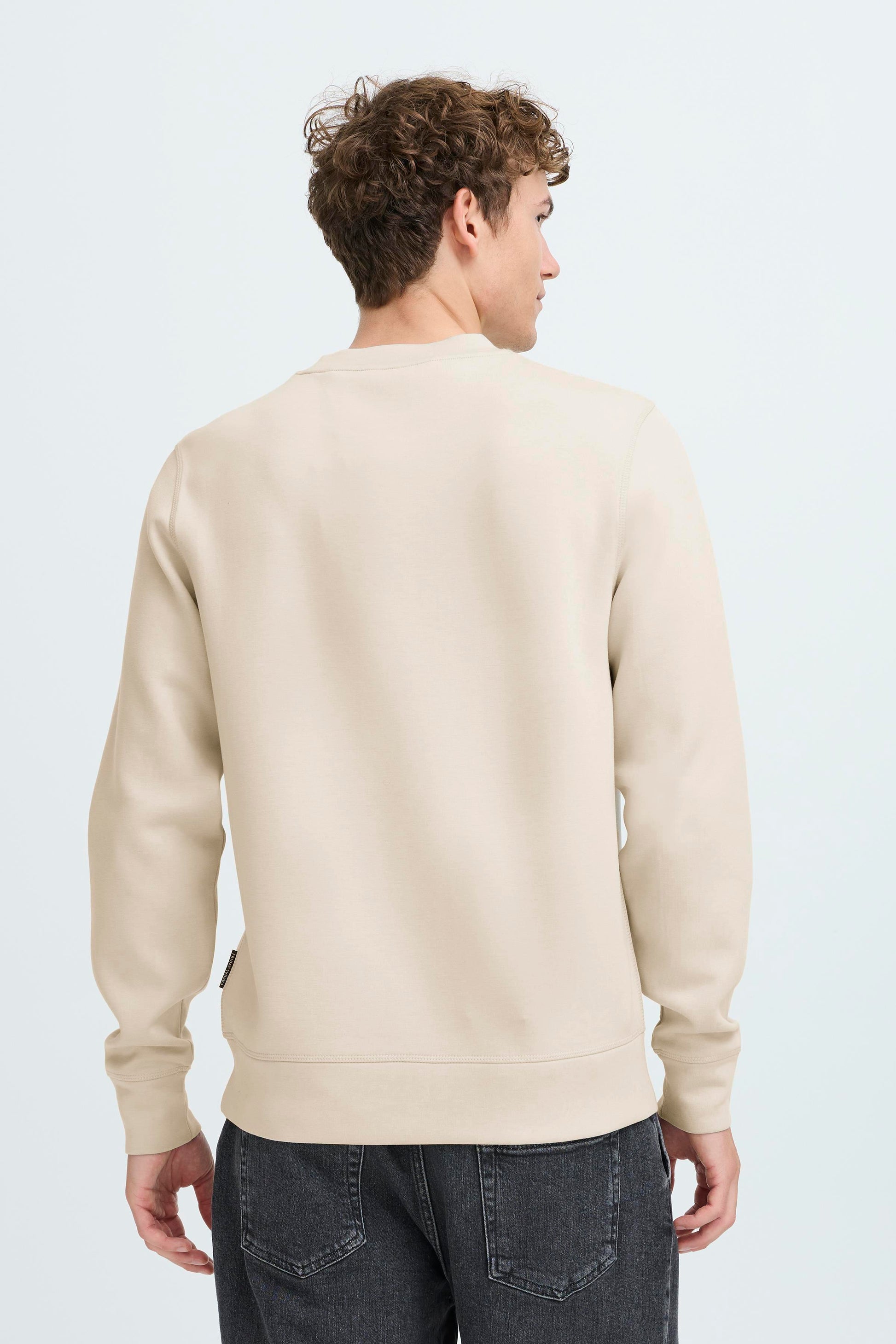 CASUAL FRIDAY VIDAR SOFT PULLOVER - SILVER LINING