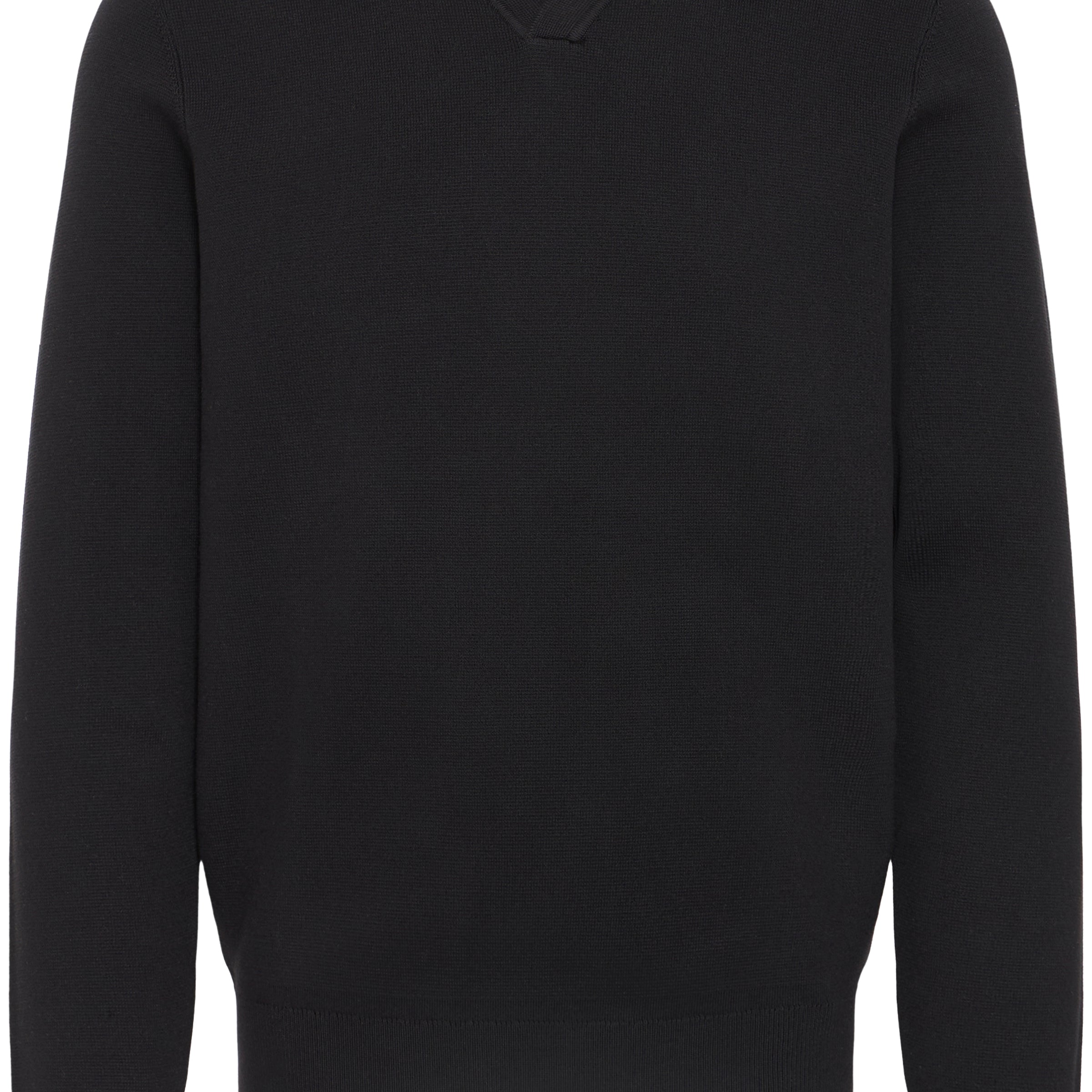 CASUAL FRIDAY DAHL V NECK PULLOVER - BLACK