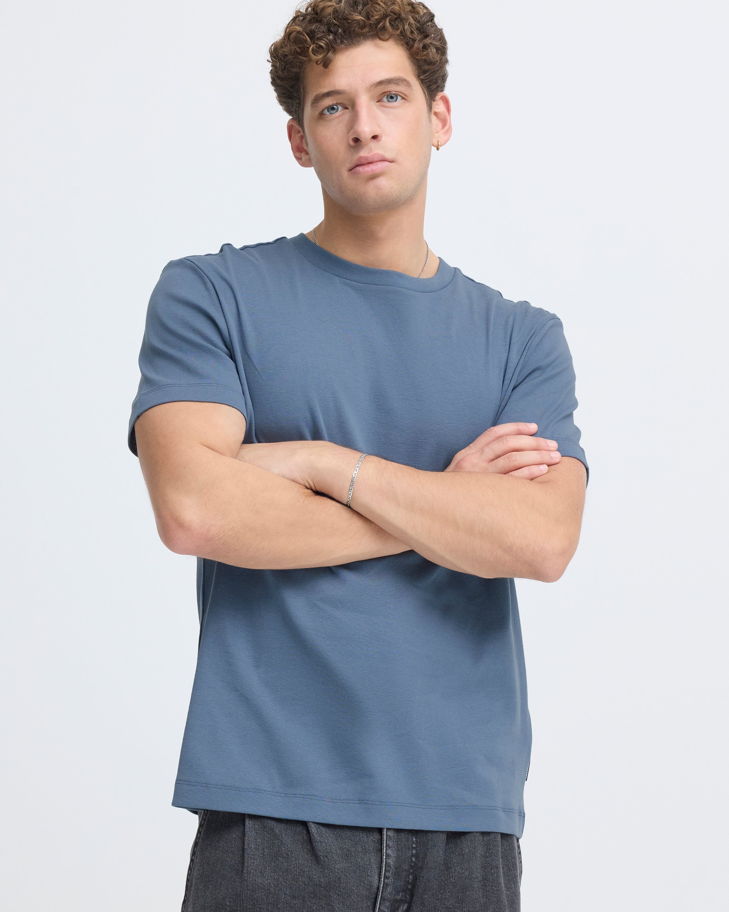 CASUAL FRIDAY GUSTAV CREW NECK TEE - BERING SEA