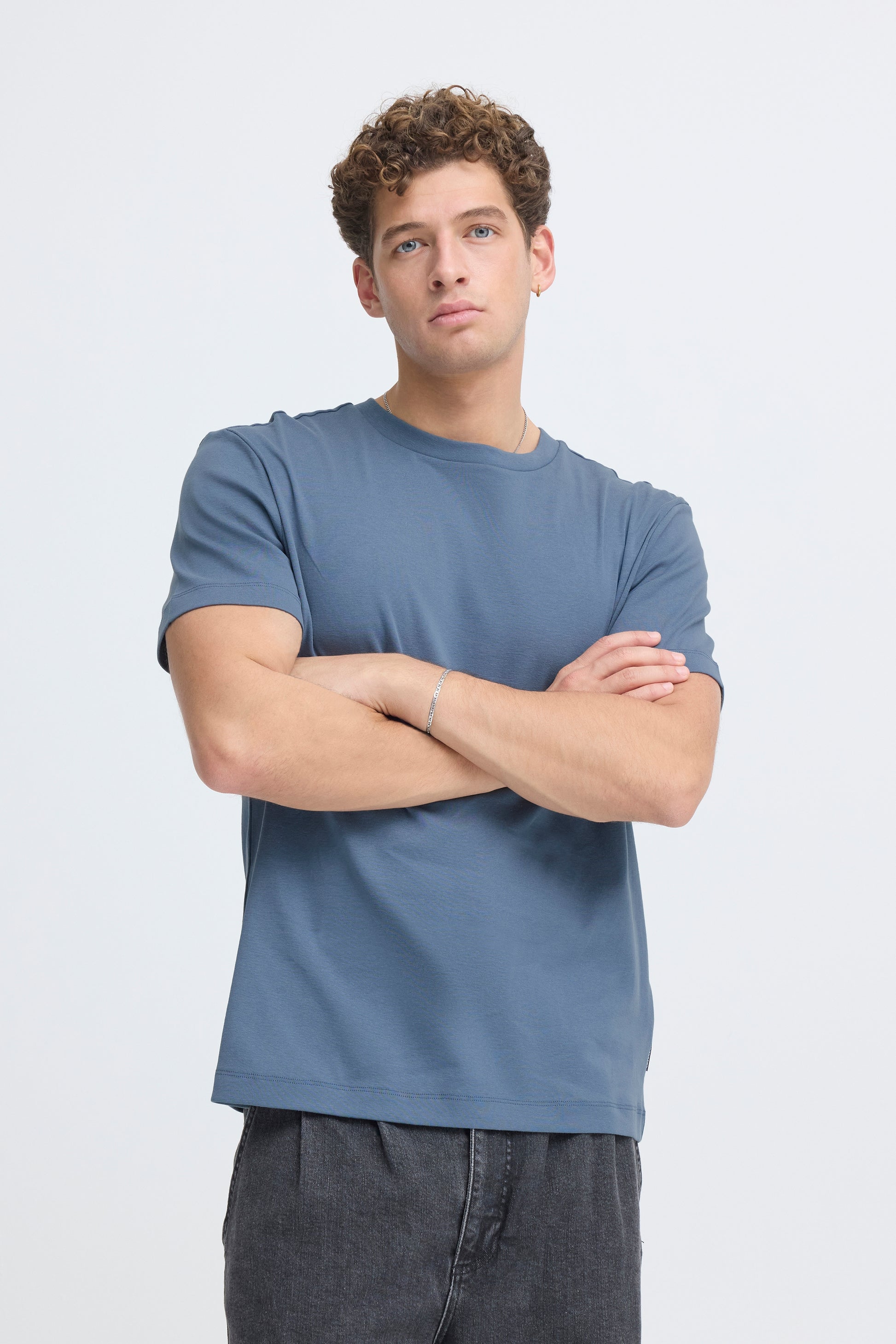 CASUAL FRIDAY GUSTAV CREW NECK TEE - BERING SEA