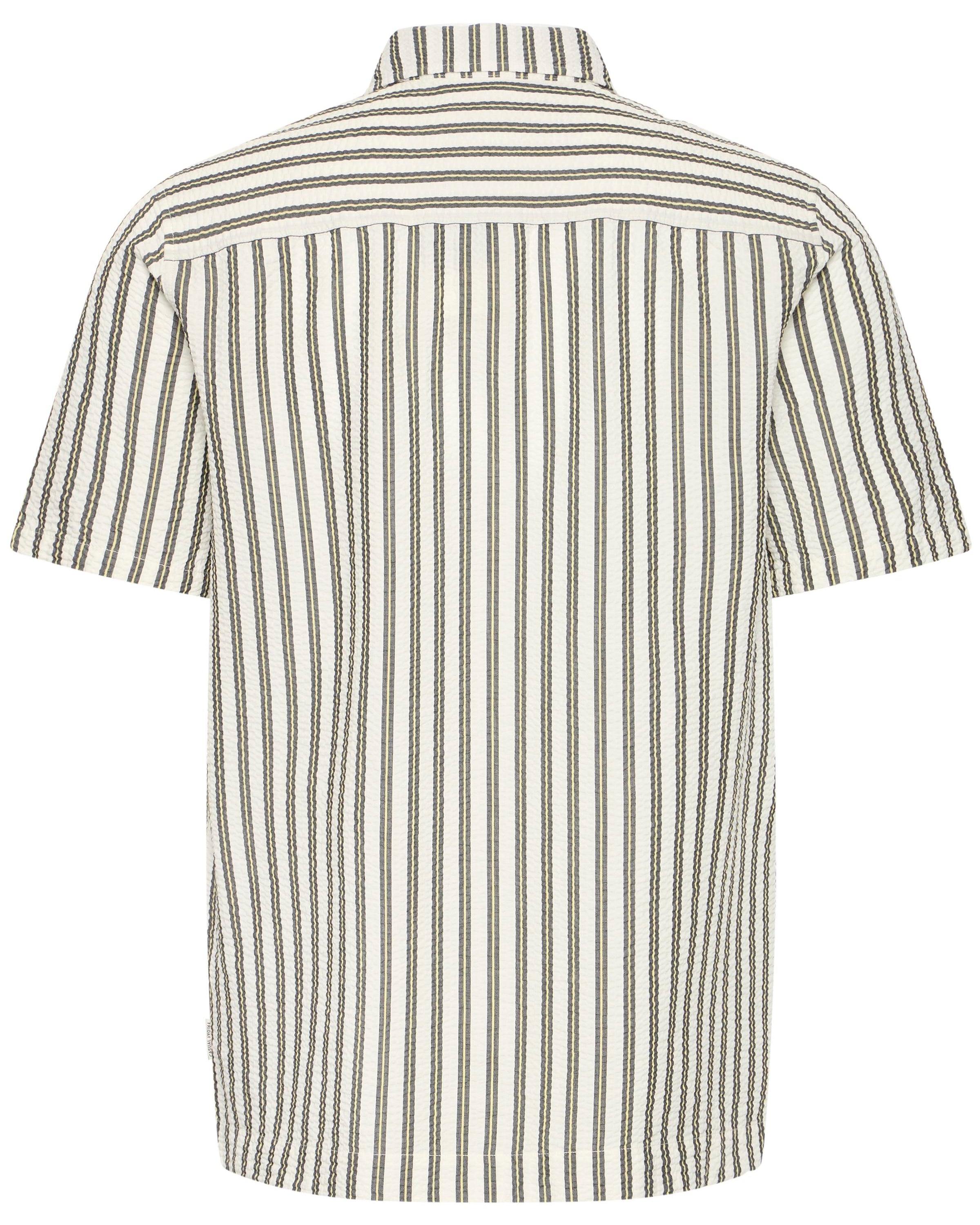 CASUAL FRIDAY HALSTEN STRIPED SHIRT - MARSHMALLOW