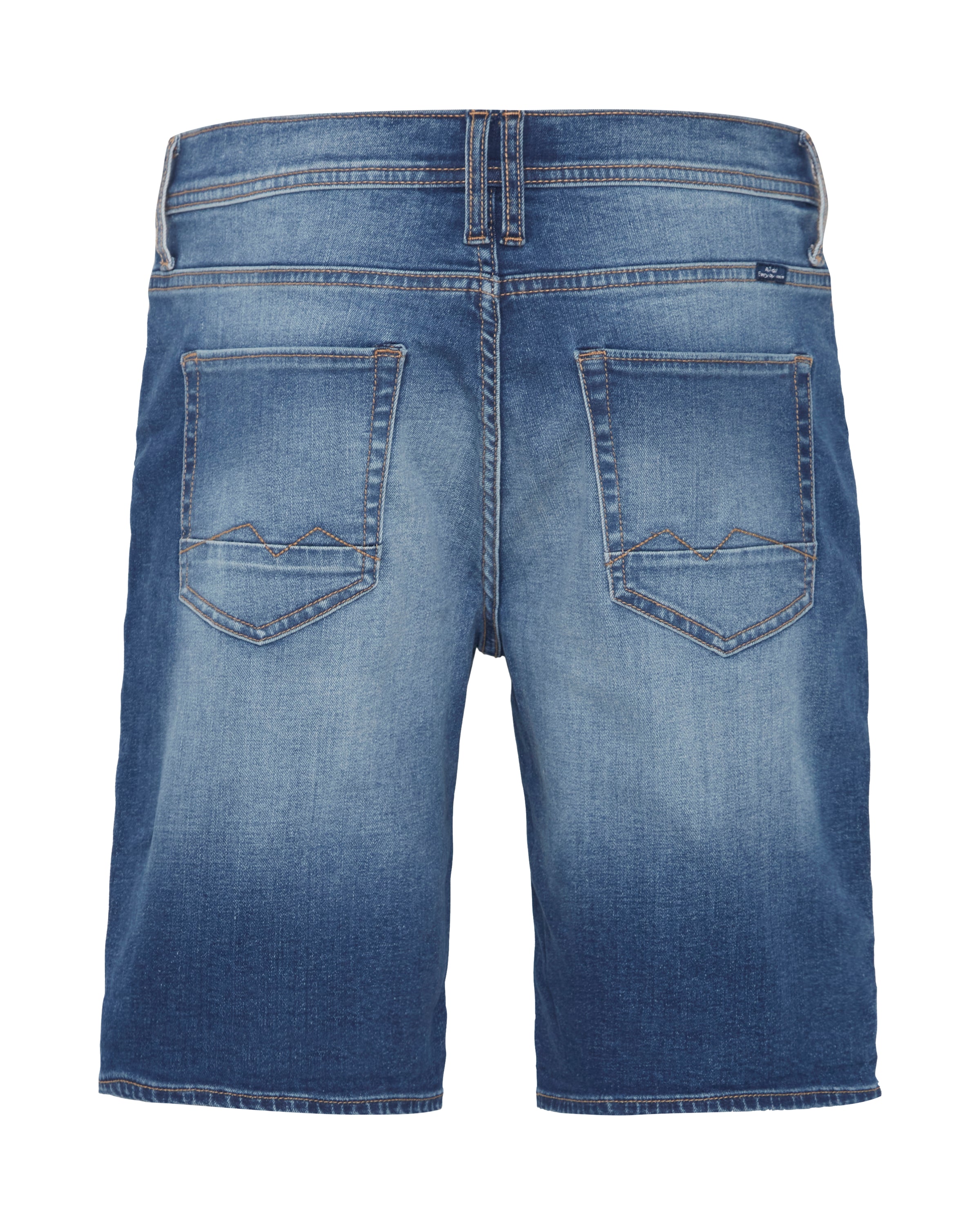 BLEND STRETCHY DENIM SHORTS - MEDIUM BLUE
