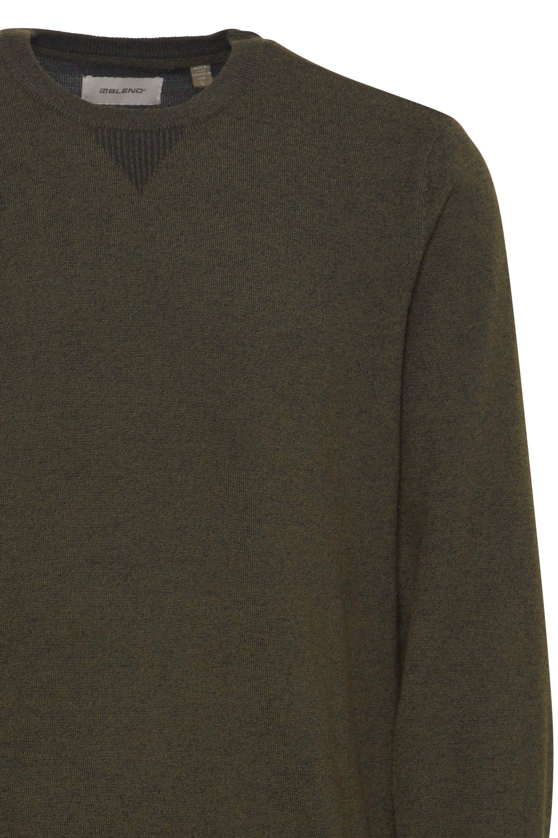 BLEND BRUTON CREW NECK KNIT - FOREST NIGHT