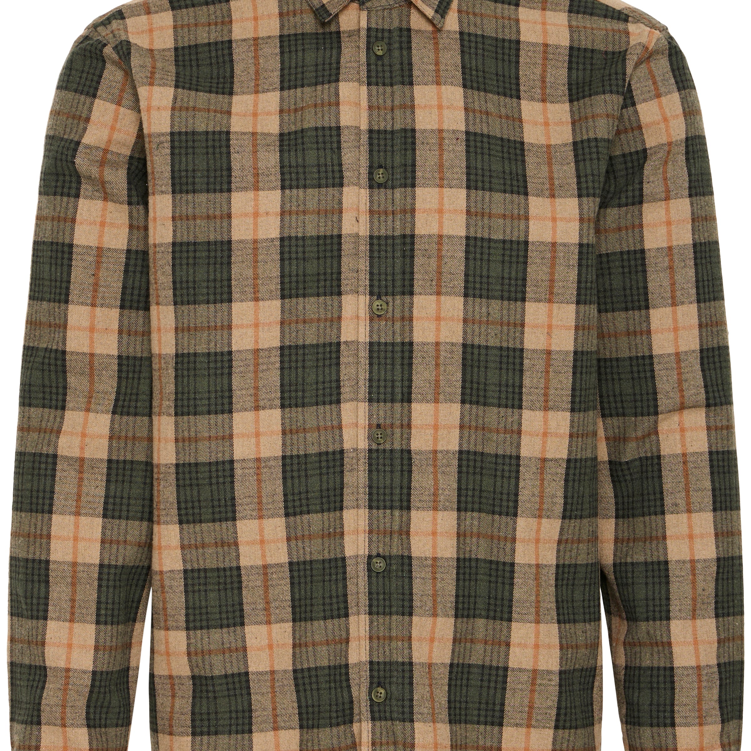 BLEND BARI PLAID BUTTON DOWN - FOREST NIGHT
