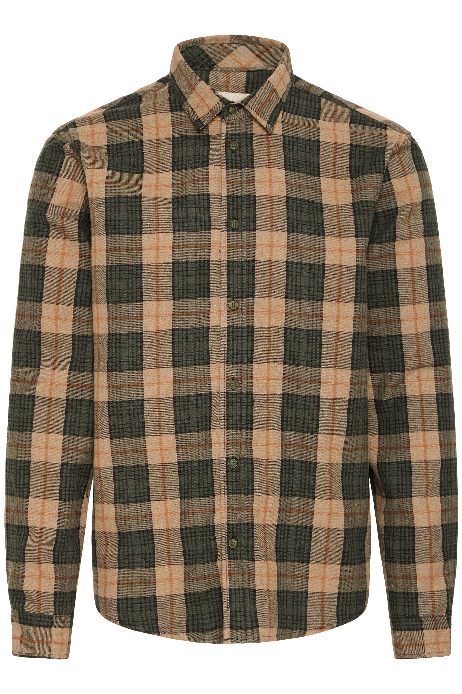 BLEND BARI PLAID BUTTON DOWN - FOREST NIGHT
