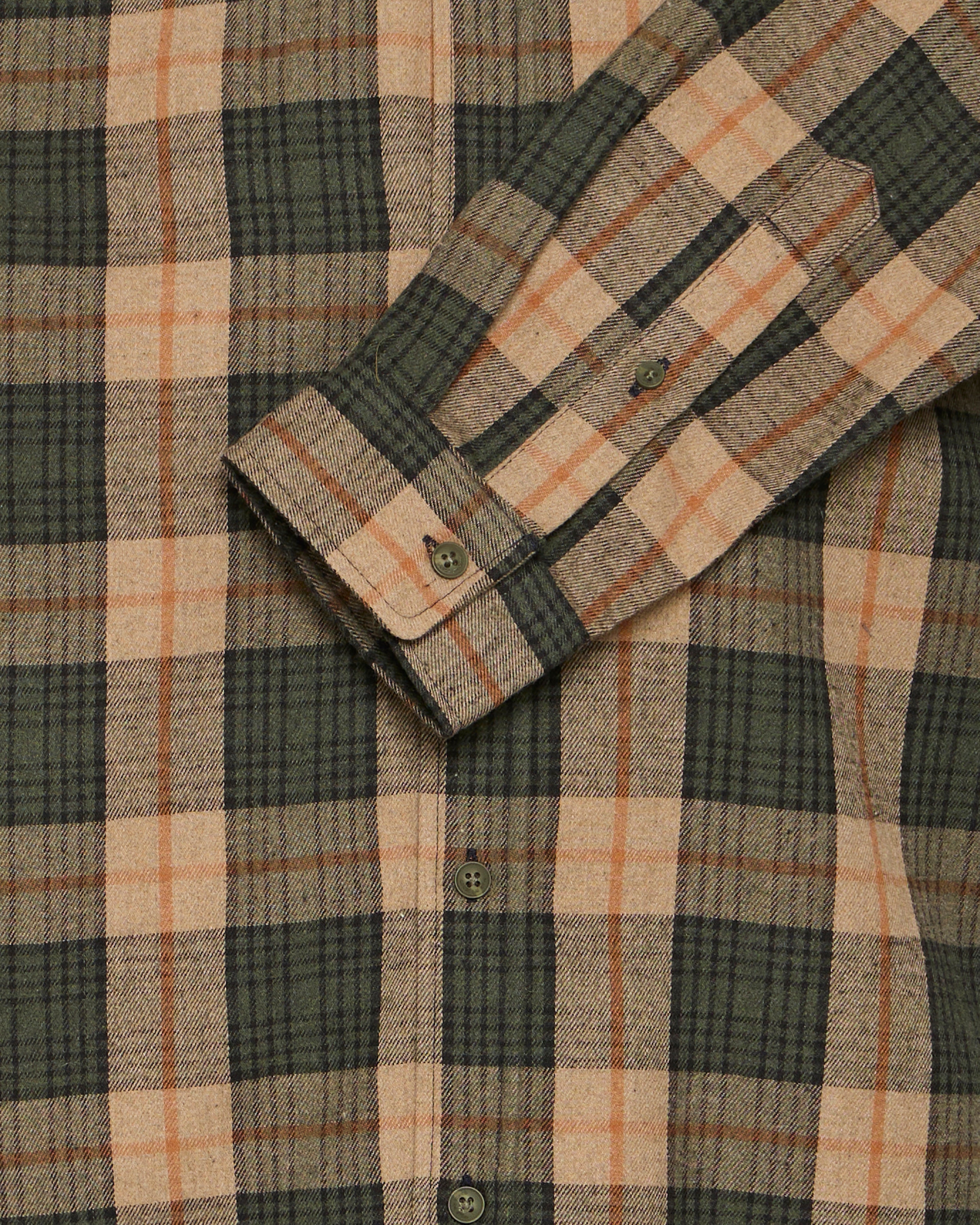 BLEND BARI PLAID BUTTON DOWN - FOREST NIGHT