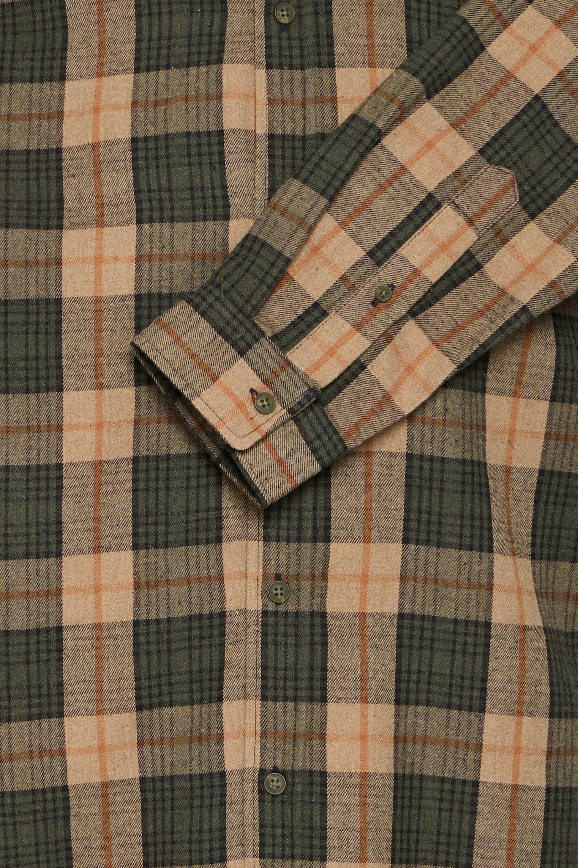 BLEND BARI PLAID BUTTON DOWN - FOREST NIGHT