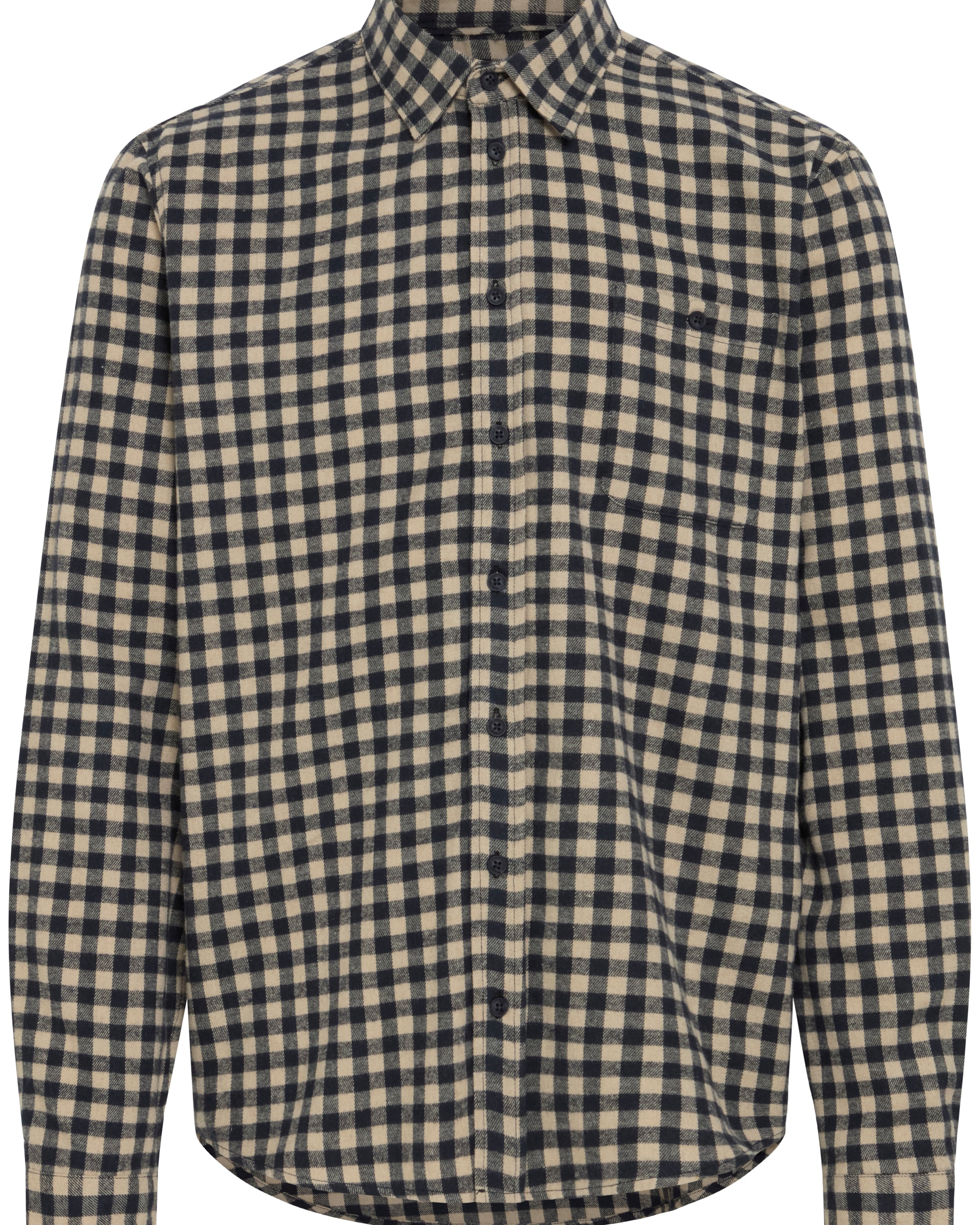 BLEND AUGO CHECK BUTTON DOWN - FOREST NIGHT