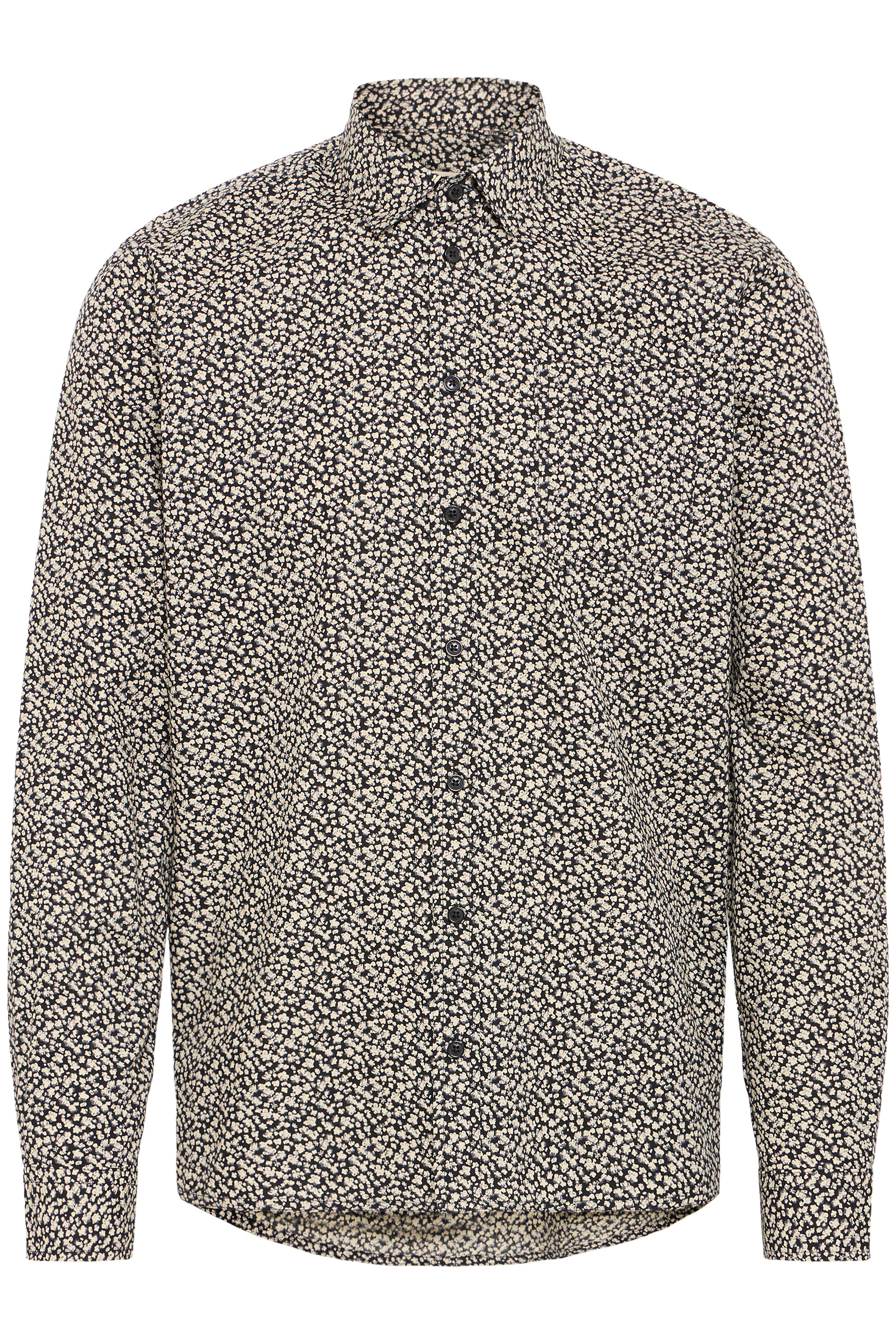 BLEND AVID PRINTED DRESS SHIRT - BLACK BEAUTY