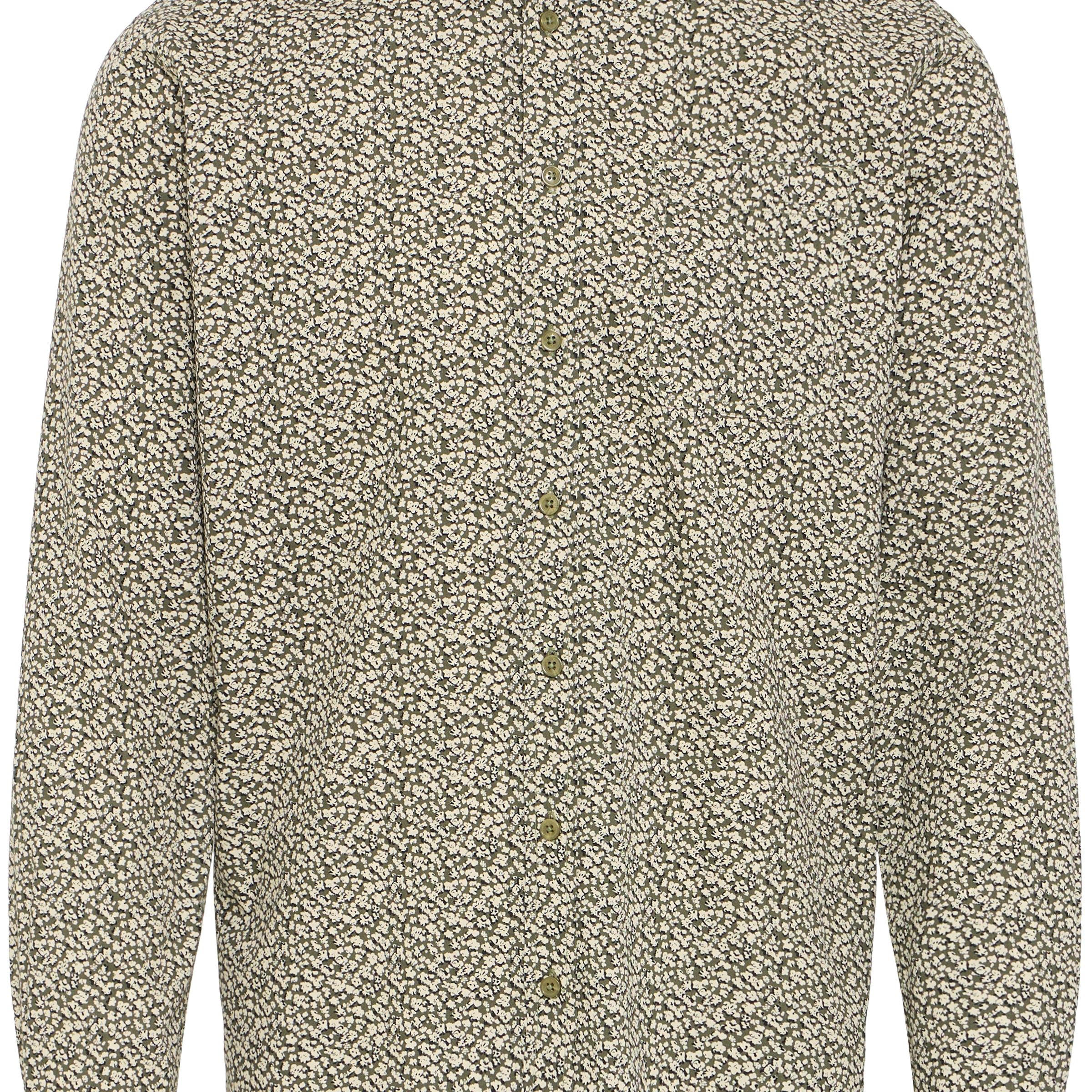 BLEND AVID PRINTED DRESS SHIRT - OLIVE NIGHT