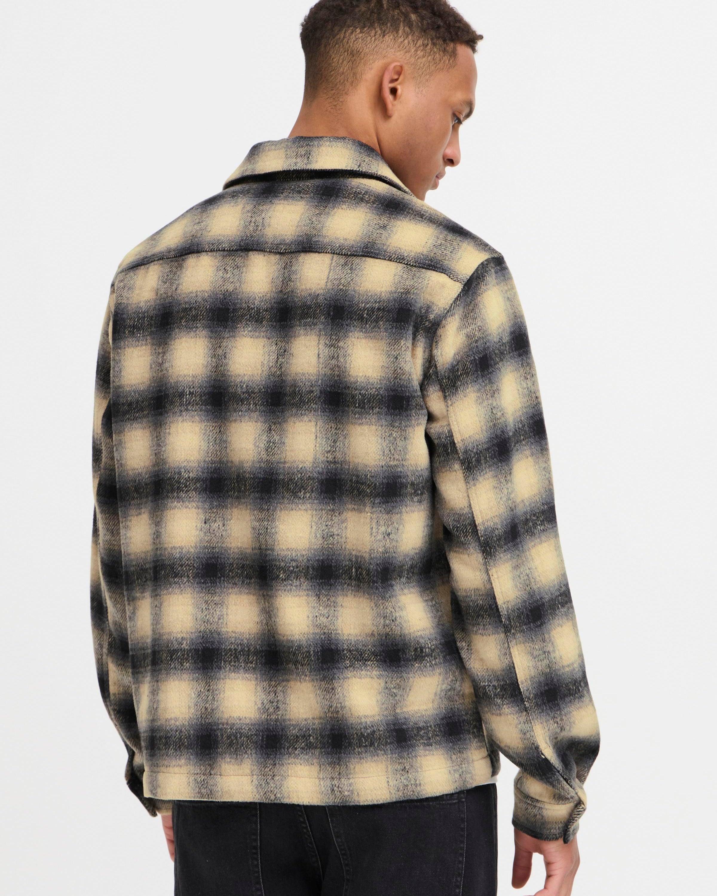 BLEND FAUST CHECK OVERSHIRT - BLACK