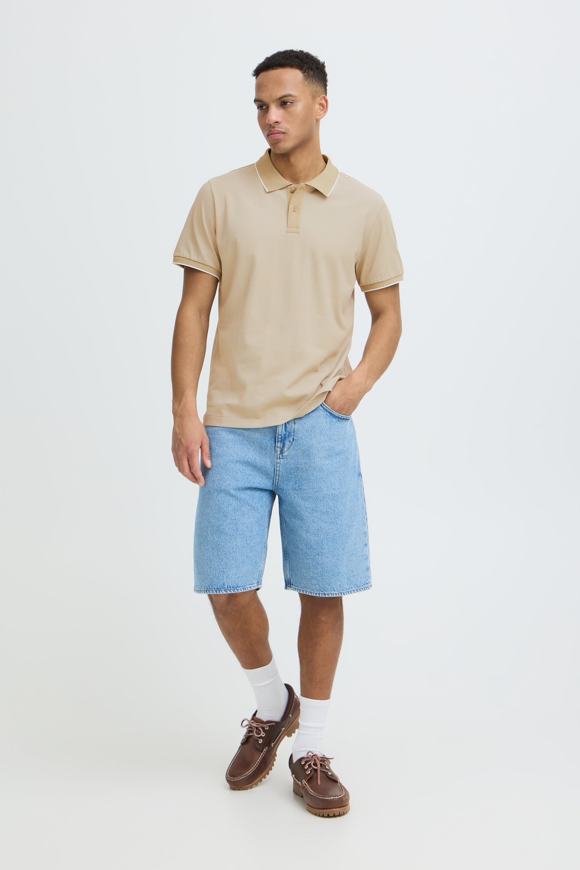 BLEND GILBERT POLO SHIRT - WINTER TWIG