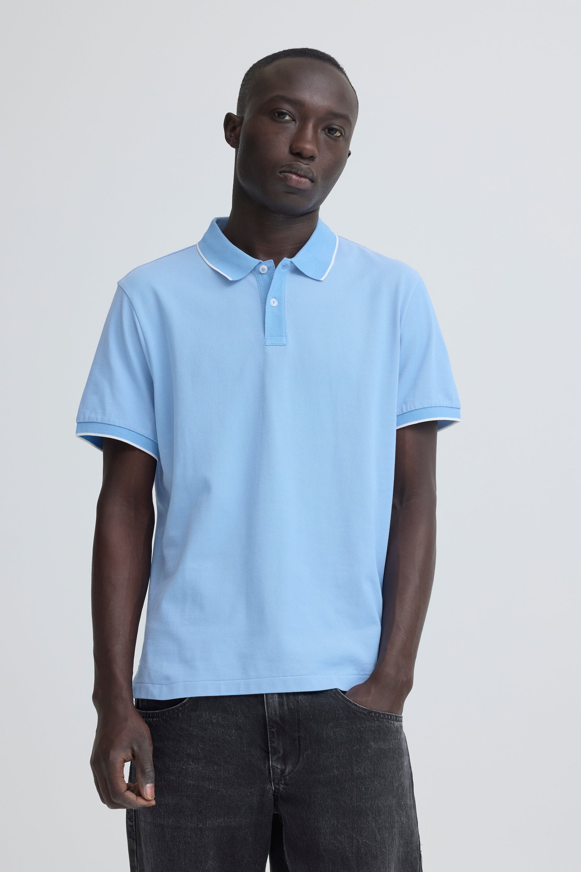 BLEND GILBERT POLO SHIRT - LICHEN