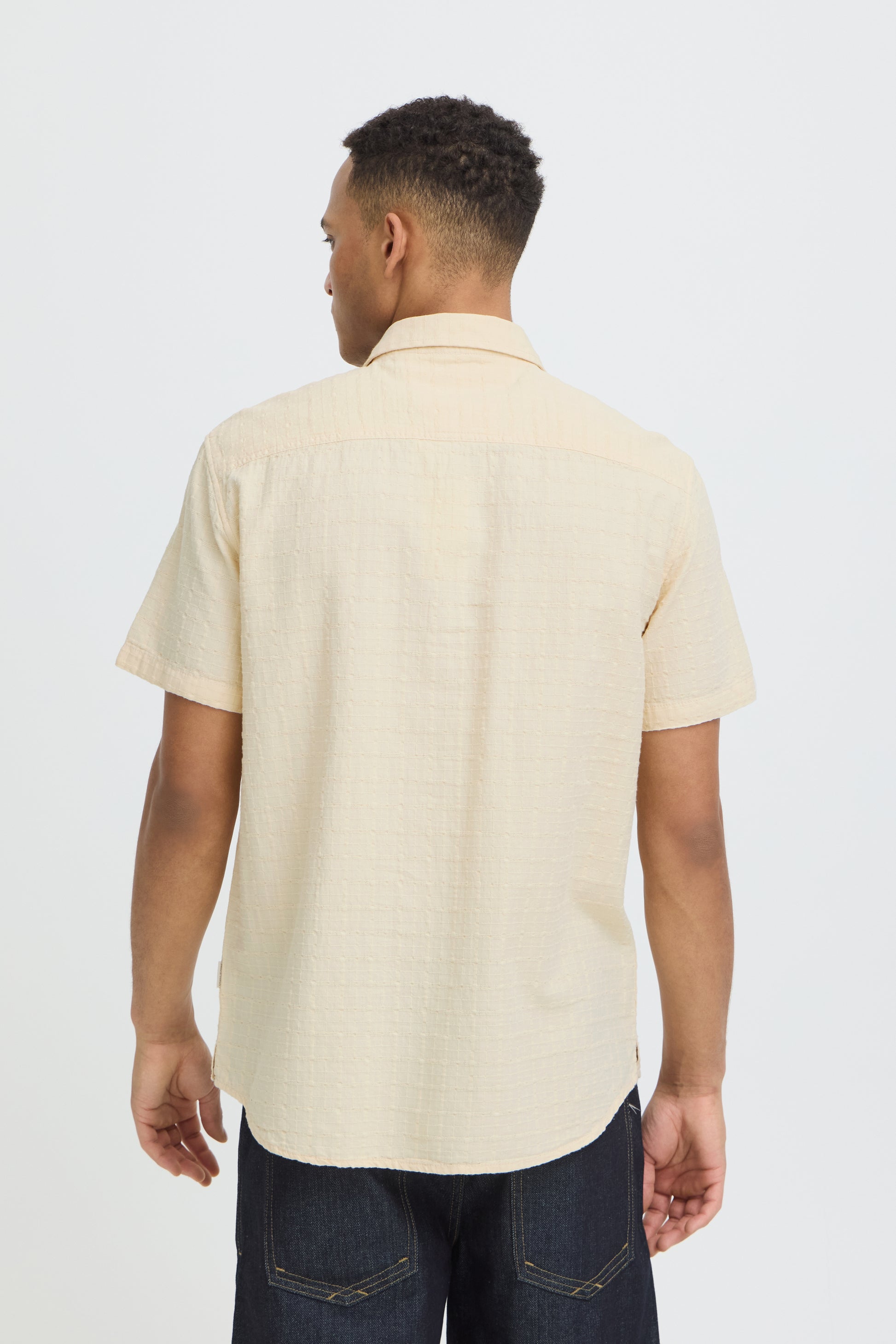 BLEND AUREL BUTTON DOWN SHIRT - BLEACHED SAND