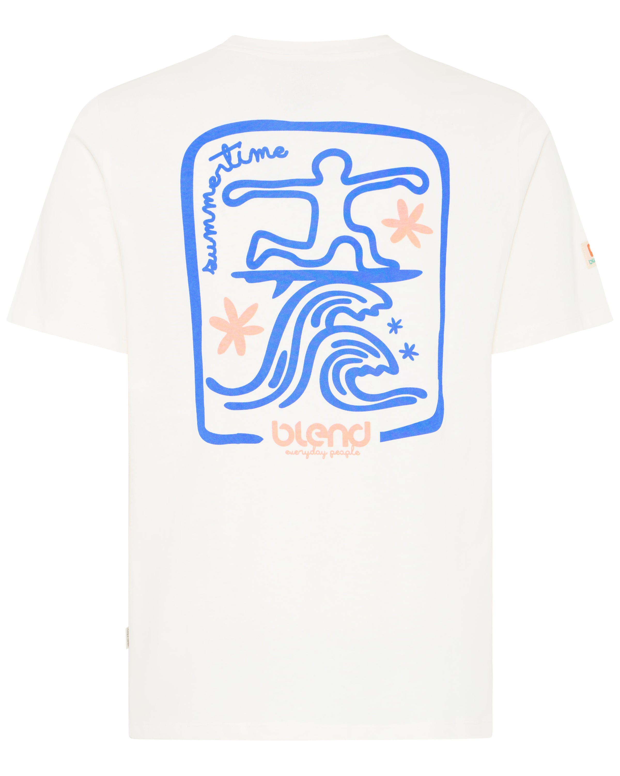 BLEND SUN  SURF TEE - SNOW WHITE