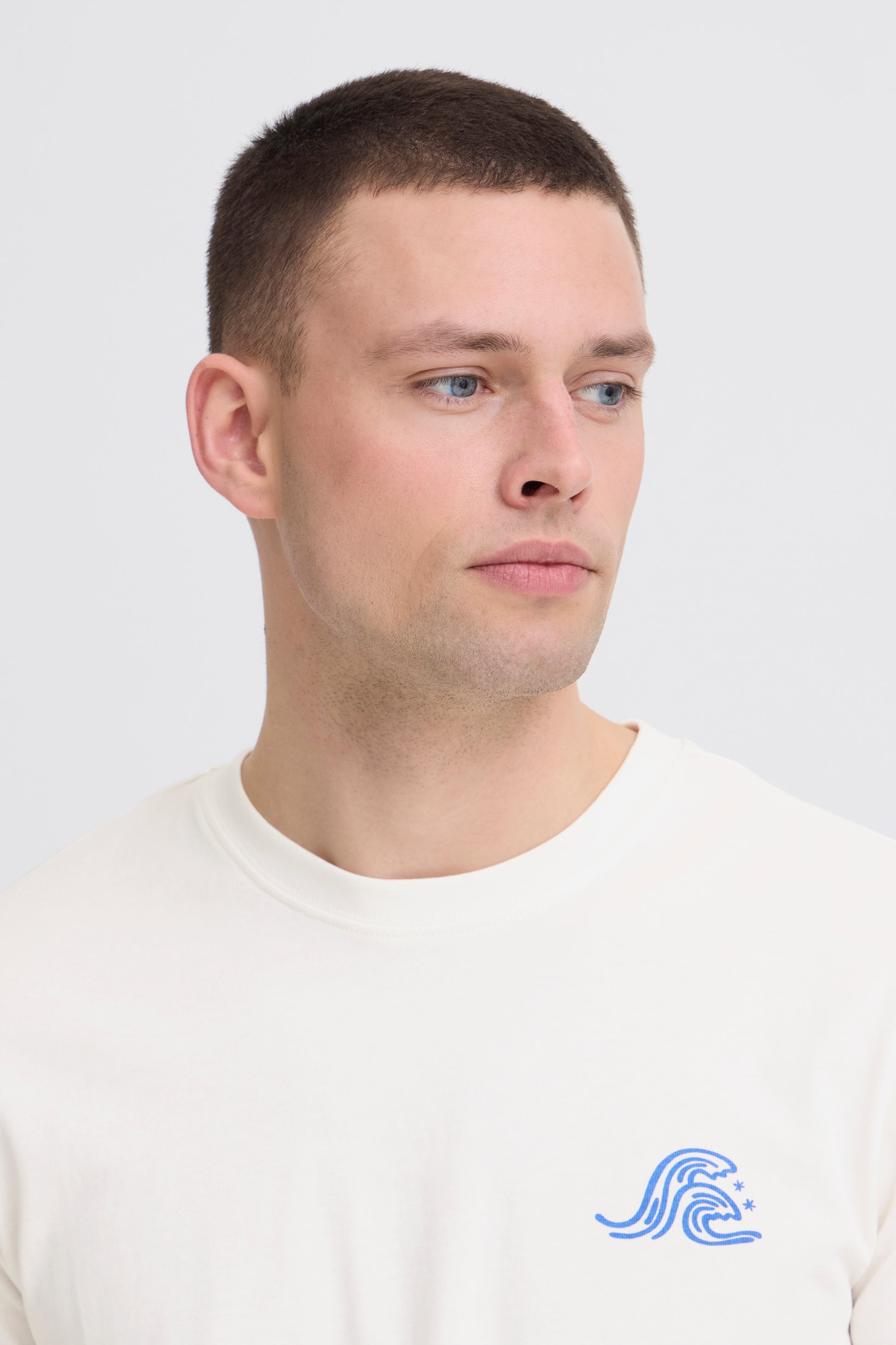BLEND SUN  SURF TEE - SNOW WHITE