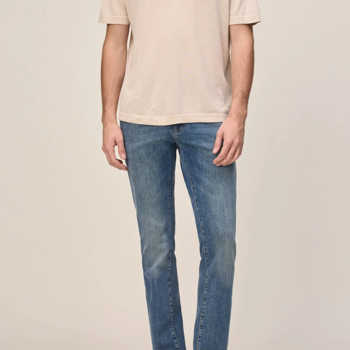 WARP + WEFT AMS SLIM FIT JEANS - TORTOISE