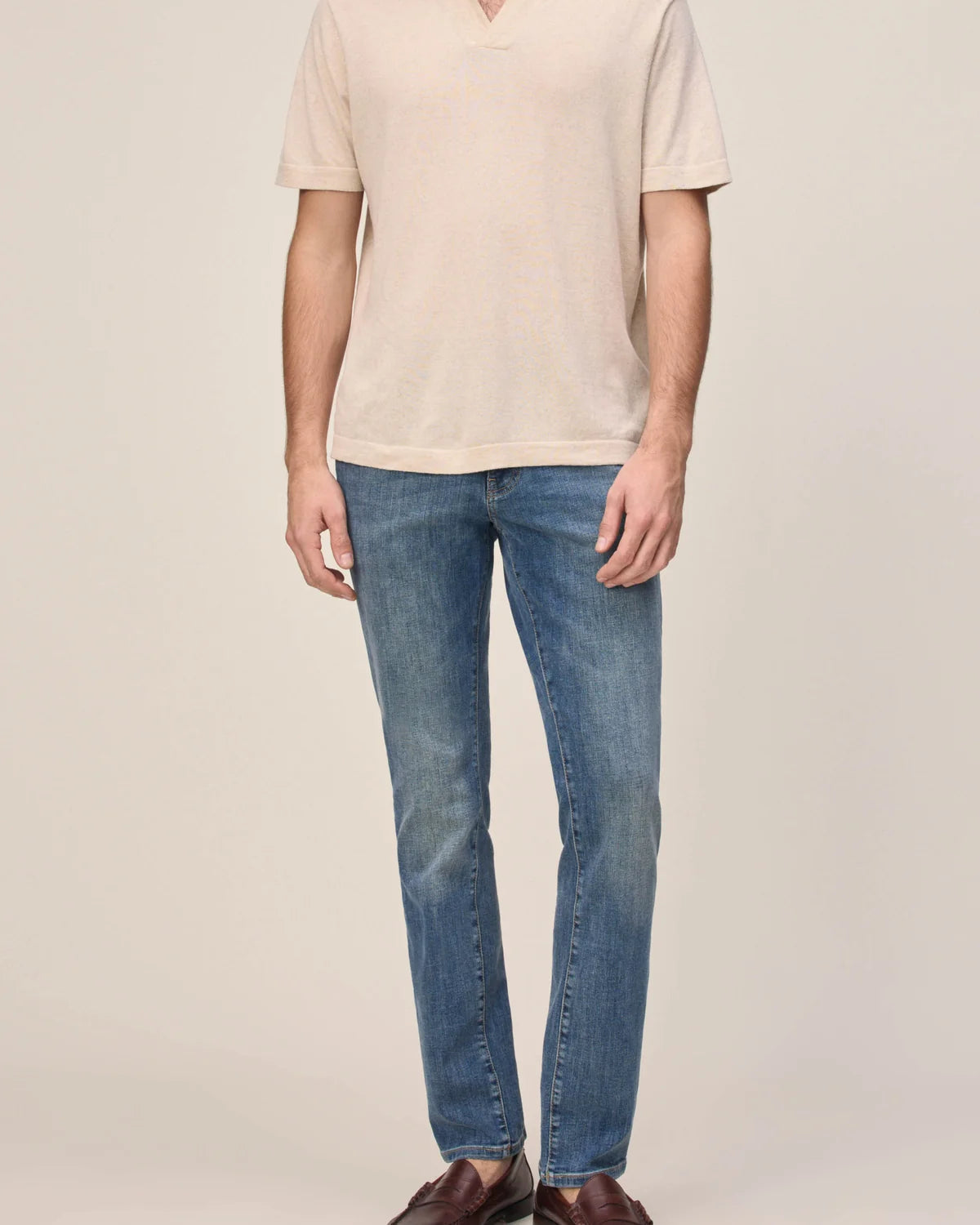 WARP + WEFT AMS SLIM FIT JEANS - TORTOISE