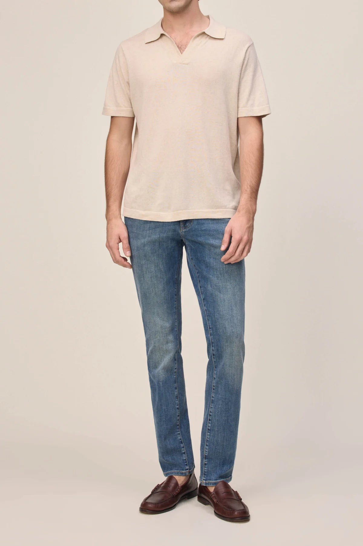 WARP + WEFT AMS SLIM FIT JEANS - TORTOISE