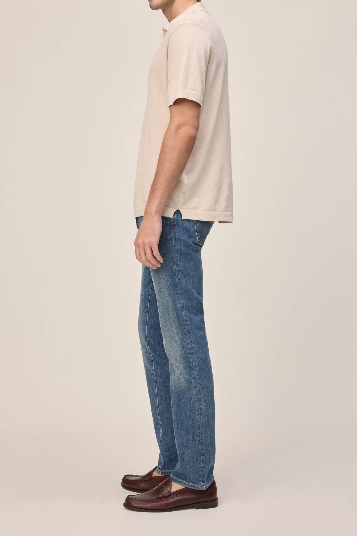 WARP + WEFT AMS SLIM FIT JEANS - TORTOISE